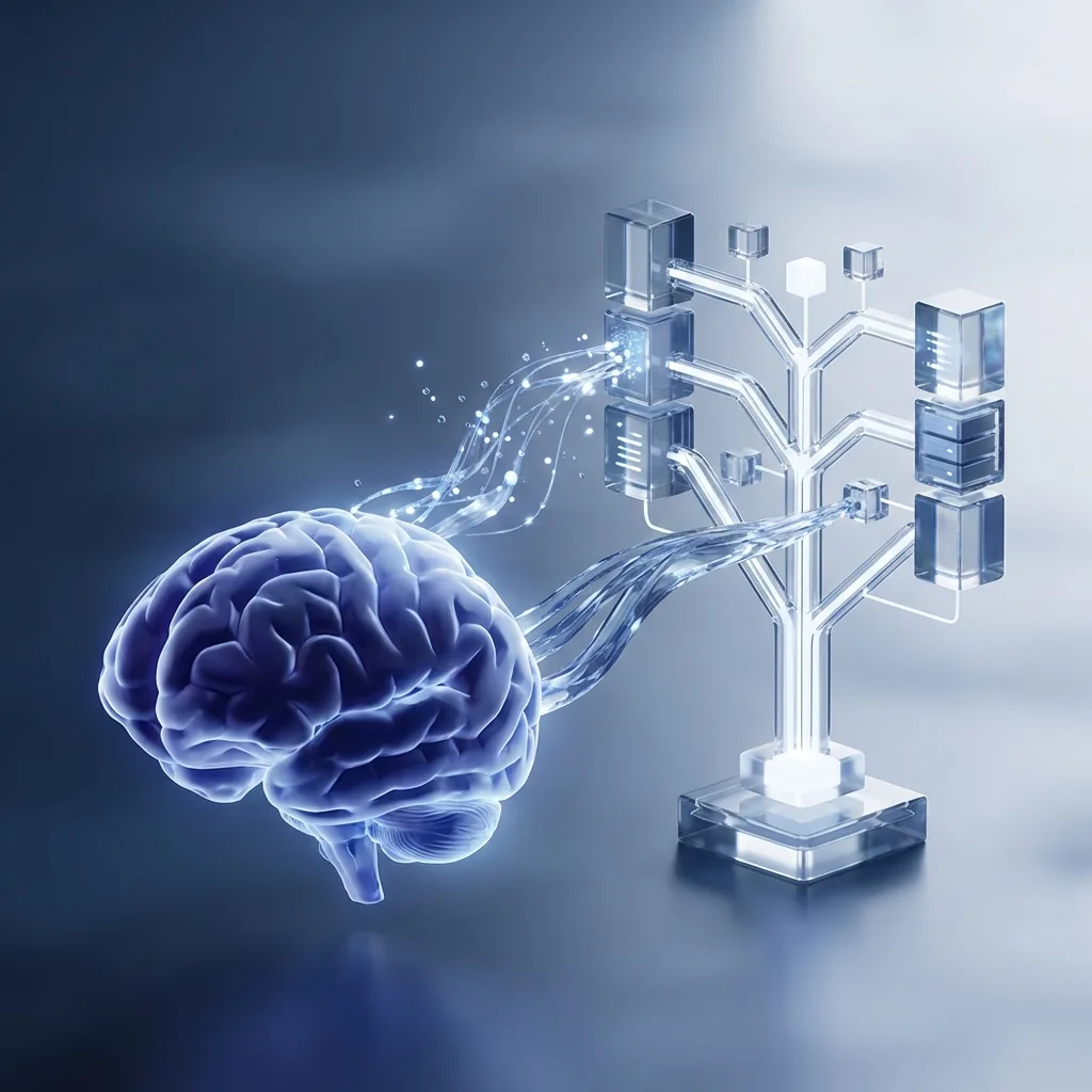 Abstract visualization of cognitive offloading